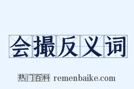 会撮反义词是什么意思的图片